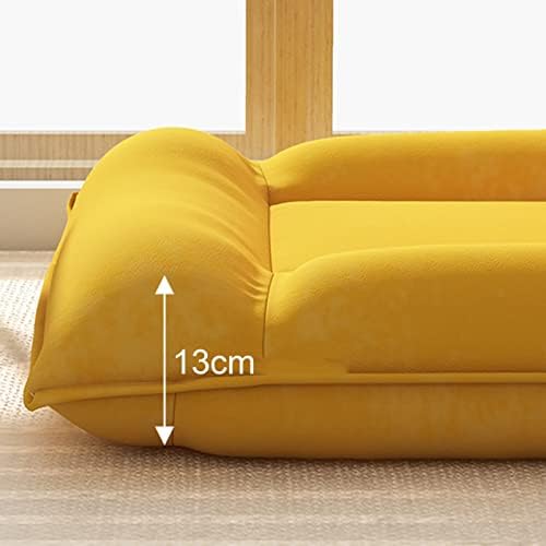 Floor Chair Indoor Adjustable Floor ChairChaise Lounge Sofa Cushioned Floor Chair with Back Support Adjustable 5 Angles Lazy Sofa for Bedroom Office Balcony Reading Removable Washable (Color : Dar