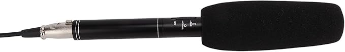 Sensitivity Microphone for Meetings and Interviews Wide Frequency Response Black Metal