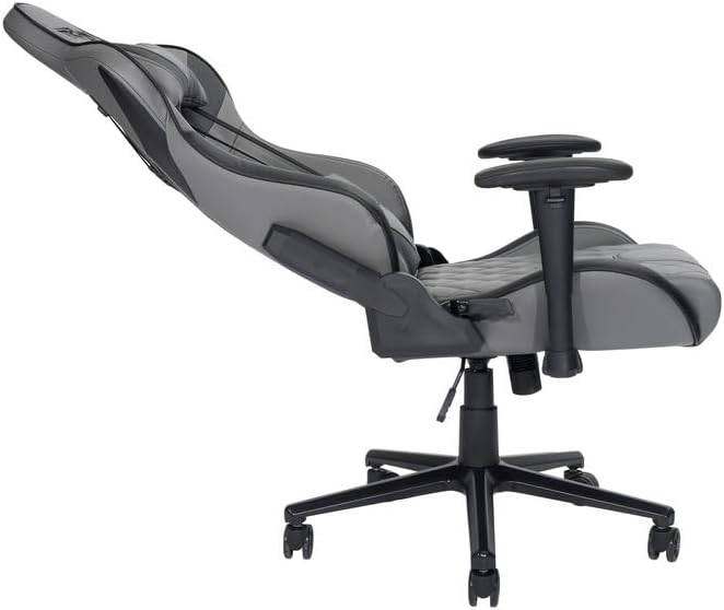 Maykoosh Gaming Chair XL Ergonomic - Adjustable Height Recline &amp Memory Foam - Grey