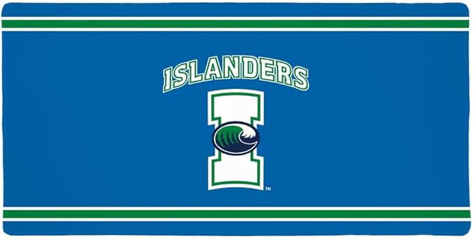Texas A&ampM-Corpus Christi Islanders Primary Logo Stripes Large Gaming Mouse Pad Desk Mat with Stitched Edges Non-Slip Base for Gamer Home and Office 31.5 x 15.7