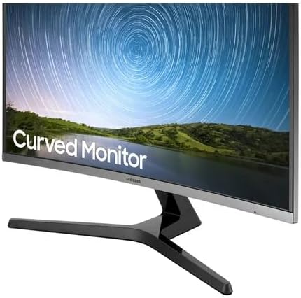 SAMSUNG 32 Class 1500R FHD Curved Monitor 75Hz 4ms Ultra-Slim AMD FreeSync 3 Sided Bezel Less Display HDMI Black with MTC HDMI Cable LC32R500
