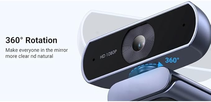 Webcam 1080P for Laptop Computer Web Camera Microphones for Video Calling 2K Cam