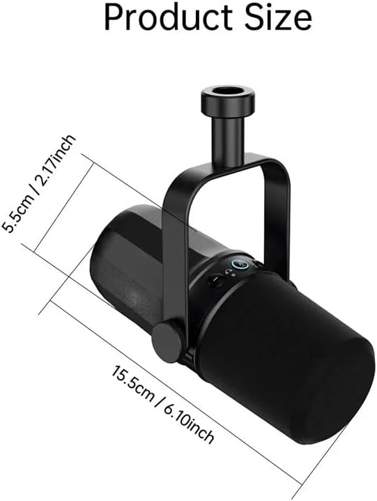 Dynamic Microphone Metal Built-in Headset Output Sound Insulation for Podcasts Live Broadcast and Games (Color : E Size : As Shown) (D As Shown) (D As Shown)