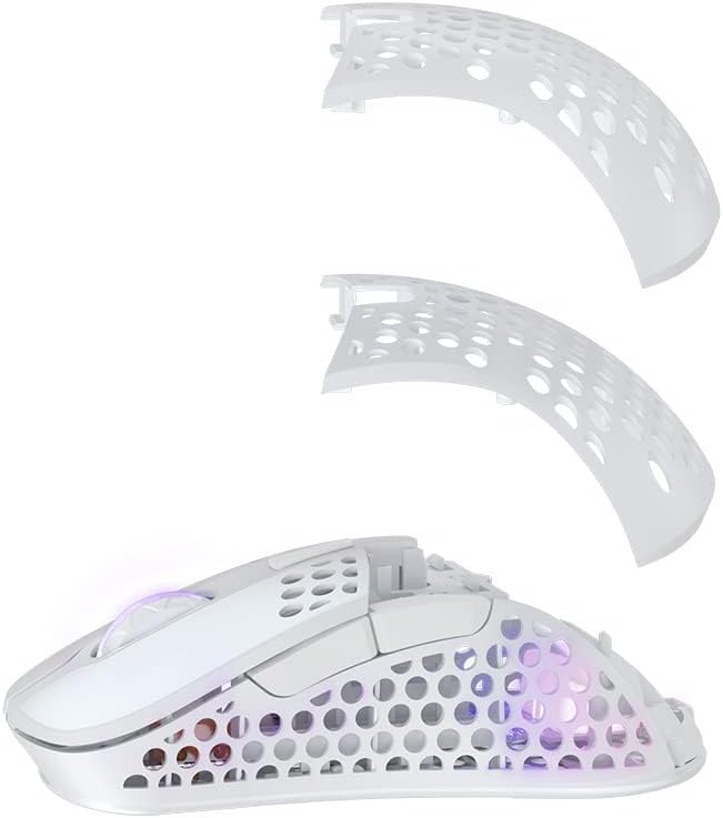 Xtrfy M4 Wireless Wireless Ultra-Light Gaming Mouse Optimised for E-Sports 2.4 GHz RF RGB Lighting Adaptable Ergonomic Right-Handed Mouse Rechargeable White