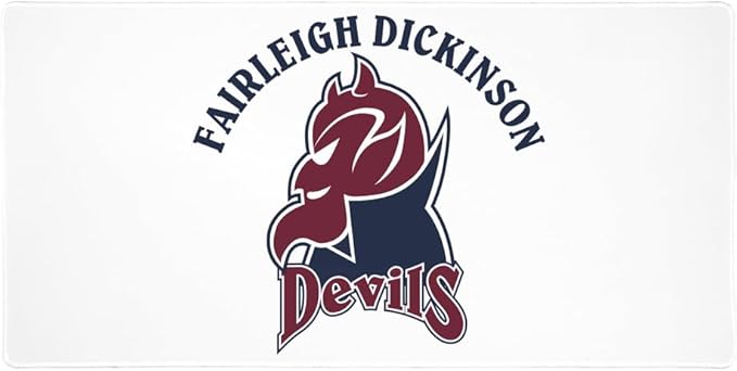 Fairleigh Dickinson University Knights Primary Logo Large Gaming Mouse Pad Desk Mat with Stitched Edges Non-Slip Base for Gamer Home and Office 31.5 x 15.7