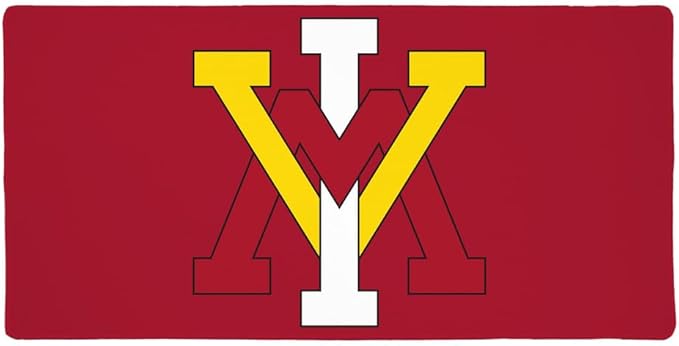 Virginia Military Institute Primary Logo Large Gaming Mouse Pad Desk Mat with Stitched Edges Non-Slip Base for Gamer Home and Office 31.5 x 15.7