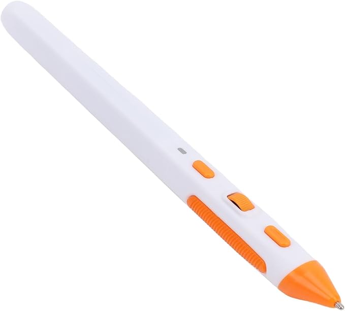 Asixxsix Wireless Optical Pocket Pen Mouse 800/1200/1600 DPI Adjustable Optical Pen Mouse with PPT Flip Pen Functions Ergonomic Mouse for PC Laptop Notebook Computer (White)