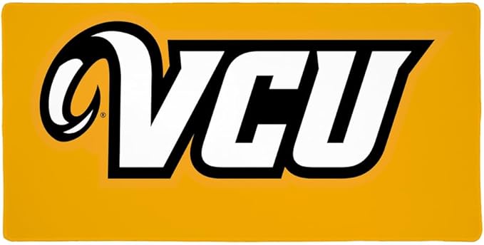 Virginia Commonwealth University Rams Logo Large Gaming Mouse Pad Desk Mat with Stitched Edges Non-Slip Base for Gamer Home and Office 31.5 x 15.7