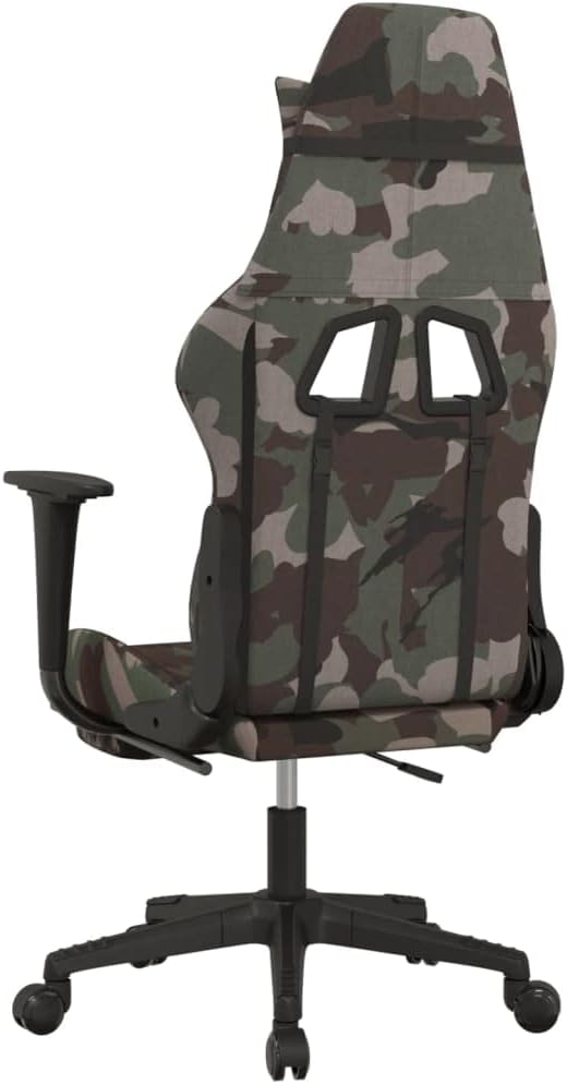 Massage Gaming Chair with Footrest Black and Camouflage FabricWeight:35.27lbs345510