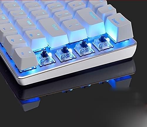 KeyboardComputer Gaming Mechanical Keyboard 82 Keys Floating Keycaps with Luminous Blue Axis for Laptop PCComputer PC