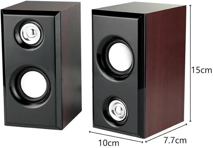 Computer Speakers 1 Pair Useful Wear-Resistant 3.5mm Audio Jack Desktop Wired Loudspeakers for TV