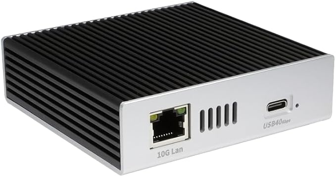 USB4.0 40Gbps 6-in-1 10G Ethernet 1x RJ45 10G Ethernet Port 3X USB-A 1x TF 1x SD Card Reader