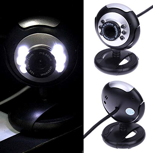 0.5 Mega Pixels 50M 6 LED USB Webcam Camera with Mic for PC Laptop Computer