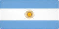 Argentina Country Flag Large Gaming Mouse Pad Desk Mat with Stitched Edges Non-Slip Base for Gamer Home and Office