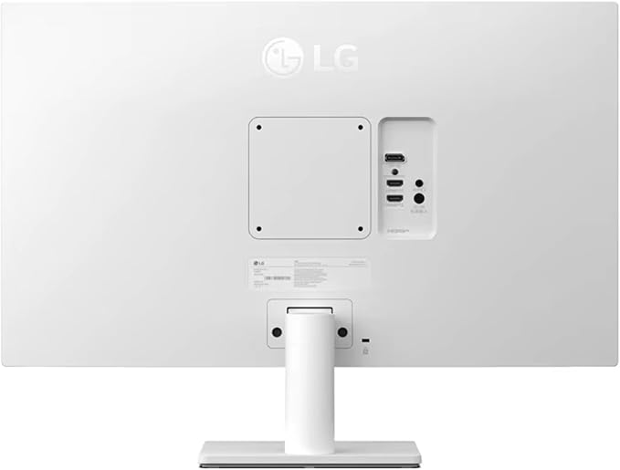 LG 27 4K UHD (3840x2160) IPS Monitor 60Hz Dynamic Action Sync Black Stabilizer HDR10 Reader Mode and Flicker Safe Anti-Glare OnScreen Control HDMI &amp DisplayPort Tilt Adjustable White