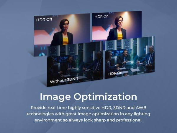 AVerMedia PA511D- 4K Video Conference Camera Speakerphone Echo Cancellation Autoframing Zoom Certified Wired Network and One Cable Connection - Webcam for PC Tripod &amp Monitor