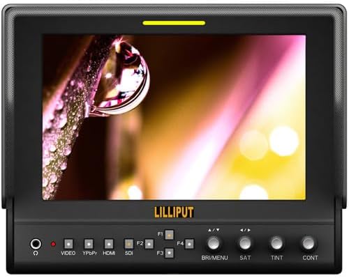 LILLIPUT 7 663/O HDMI Input &amp Output 1280 * 800 IPS Field Monitor for DSLR &amp Full HD Camcorder with LP-E6 Battery and Charger