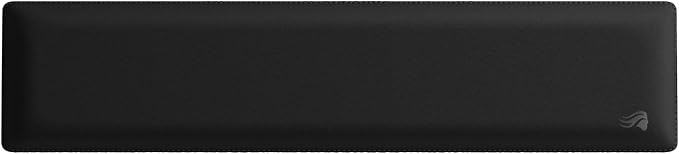 Glorious Gaming Padded Keyboard Wrist Rest (Full Size 25mm Thick) - Anti-Fray Stitched Edges Smooth Cloth Surface Anti-Slip Rubber Base Medium Firmness 440 x 100 x 25mm - Black