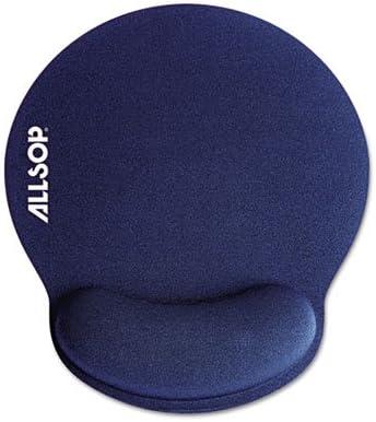 Mousepad Pro Memory Foam Mouse Pad with Wrist Rest 9 x 10 x 1 Blue (2 Pack)