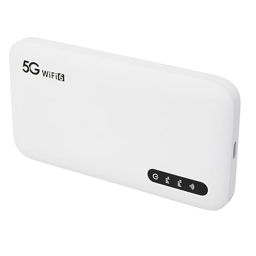 5G 6 Mobile Hotspot High Speed Support 16 Devices 6100mAh Portable Hotspot Router with SIM Card Slot for Phone Tablet