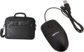 AmazonBasics 15.6-Inch Laptop Computer and Tablet Shoulder Bag Carrying Case Black 1-Pack Bundle with AmazonBasics 3-Button USB Wired Computer Mouse (Black) 1-Pack