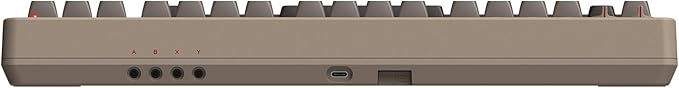 8Bitdo 87 Keys Retro Mechanical Keyboard Bluetooth/2.4G/USB-C Hot Swappable Gaming Keyboard with Dual Super Programmable Buttons and Super Stick Volume knob for Windows and Android - C64 Edition
