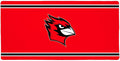 Wesleyan Cardinals Primary Logo Stripes Large Gaming Mouse Pad Desk Mat with Stitched Edges Non-Slip Base for Gamer Home and Office 31.5 x 15.7