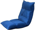 ELEFOCUS Floor Chair Folding Sofa 6-Speed Adjustment Computer Chair on Single Bed Removable and Washable Lazy Leisure Sofa(Dark Blue)