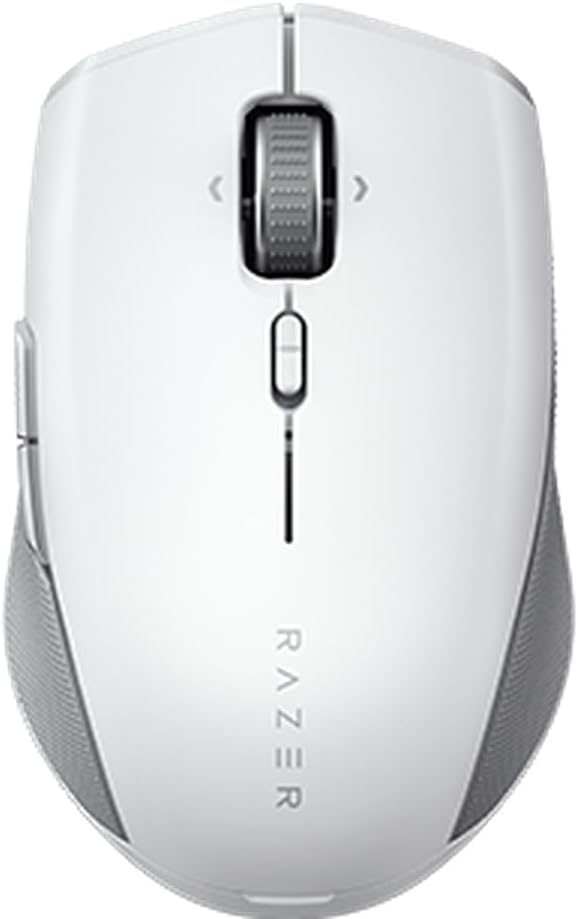 Razer Pro Click Mini Portable Wireless Mouse: Silent Tactile Mouse Clicks - Sleek &amp Compact Design - HyperScroll Technology - Productivity Dongle - Connect up to 4 Devices - 7 Programmable Butto