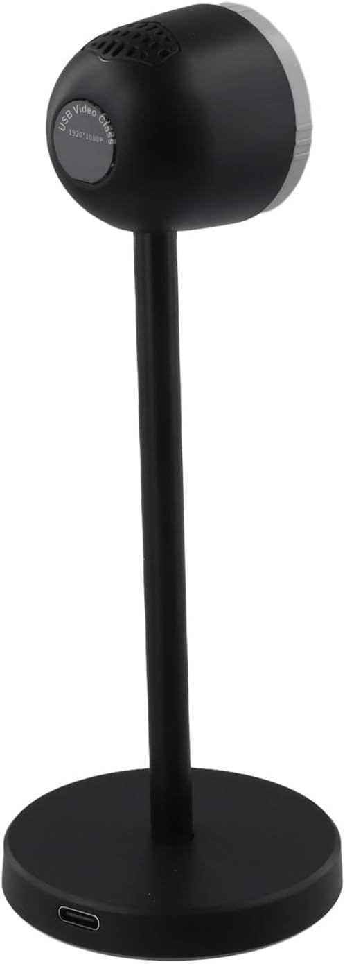 1080P HD USB-C Webcam for Nintendo Switch 2: Adjustable 25° Up/10° Down Angle 60fps Plug-and-Play Camera for AR Games &amp Video Calls Black