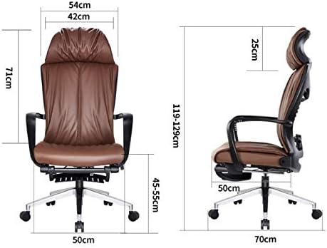 Office Chair Gaming Chair Computer Chair Computer Chair Reclining Lunch Break Chair Office Home Comfortable Sedentary Waist Chair Ergonomic (Color : Rosso)