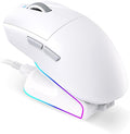Tri-Mode Wireless Gaming Mouse with RGB Charging Dock 45g Ultra-Light PAW3311 Sensor 12000 DPI 2.4G Dongle + Bluetooth + USB-C Wired 1K Polling Rate Programmable Gaming Mouse for PC Mac Laptop