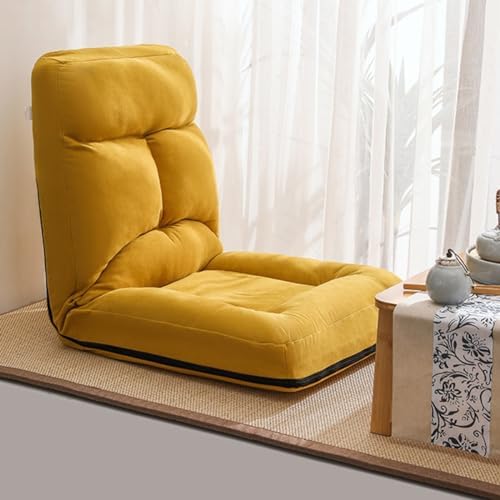 BTZHY Floor Chair Floor Chair with Backrest Foldable Floor Chair for Adults Lazy Sofa Meditation Chair Window Chair with 5 Adjustable Positions for Sitting Reading Watching &amp Yoga (/Pink)
