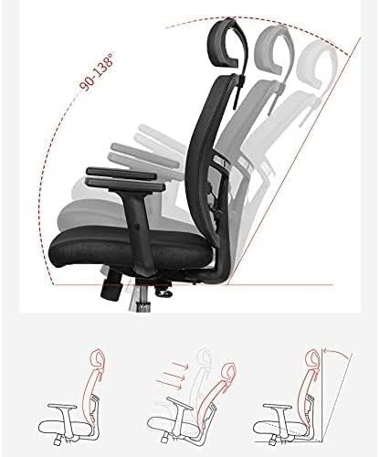 Gaming chair  Office Chair Gaming Chair Desk Chair Office Chair with Breathable Mesh Swivel Computer Recliner Chair Adjustable Arms Lumbar Support Ergonomic for Meeting Computer Chair Home Office Des