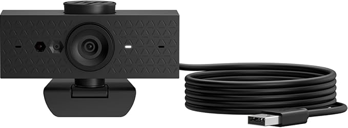HP 625 Webcam - 4 Megapixel - 60 fps - USB Type A - 1920 x 1080 Video - Auto-Focus - 92° Angle - Microphone - Windows 11