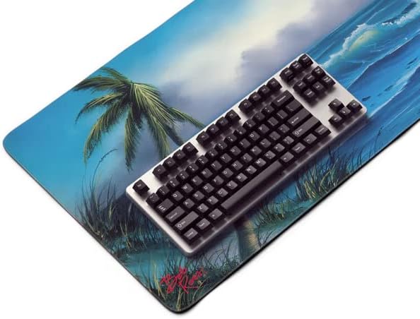 Bob Ross Desk Mat for Desktop Large Ergonomic Mouse Pad Gaming Mouse Pad Non-slip Deskmat Mouse Pad For Computer Wireless Mouse Keyboard Mouse pad for desk Large Mousepad- Storm on The Horizon