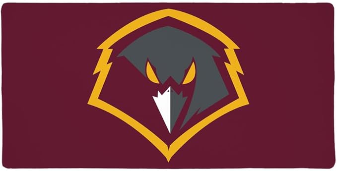 University of Charleston Primary Logo Large Gaming Mouse Pad Desk Mat with Stitched Edges Non-Slip Base for Gamer Home and Office 31.5 x 15.7