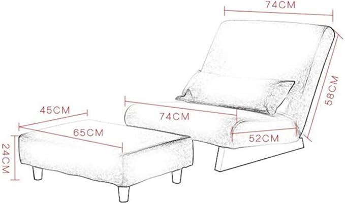 Office Chair Gaming Chair Computer Chair Lounge Recliner Occasional Accent Chair for Living Room Furniture Floor Folding Single Sofa Chair