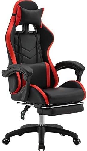 Video Gaming Chair Racing Recliner with Footrest High Back Ergonomic Office Desk Chair Adjustable Armrests (Pink)(Type 3)