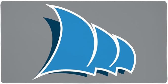 College of Coastal Georgia CCGA Mariners Primary Logo Large Gaming Mouse Pad Desk Mat with Stitched Edges Non-Slip Base for Gamer Home and Office 31.5 x 15.7