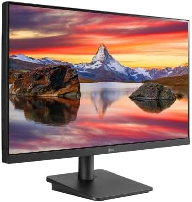 LG FHD (1920 x 1080) 24 Inch Computer Monitor IPS AMD FreeSync 3-Side Borderless Design 75Hz 5ms Reader Mode Smart Energy Saving OnScreen Control HDMI D-Sub 24MP400-B Black