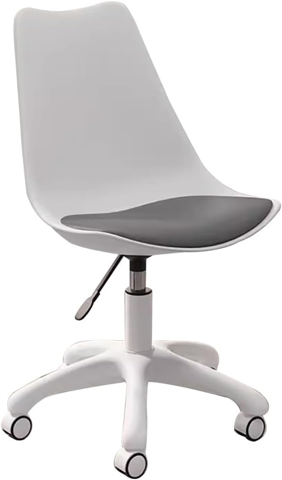 Gaming Chair Home Office Desk Chairs With Wheels Computer Accent Chairs Swivel Makeup Chair Dormitory College Students Study Backrest Chair For Bedroom Living Room Balcony ( Color : Gray A )