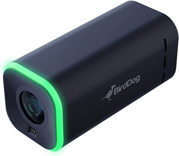 BirdDog Maki Live 8.2MP 4K UltraHD NDI|HX3 Battery Powered Live Streaming 3X Box Camera Black