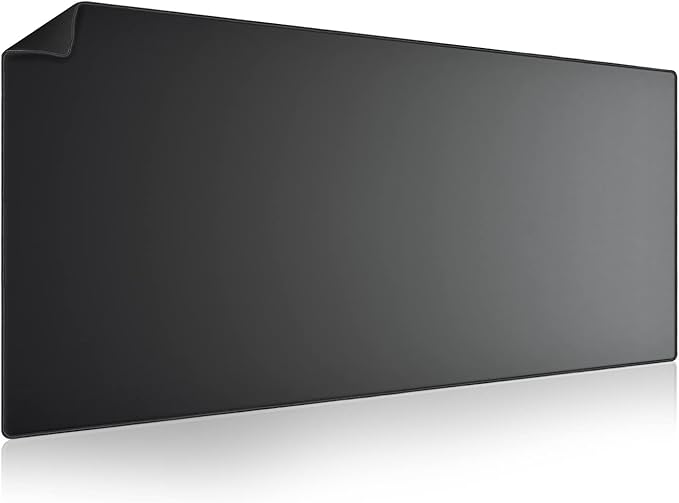 Large Mouse Pad 36x17 in Gaming Mouse MatWaterproof and Non-Slip Desktop Pad for Computer KeyboardBlackXL