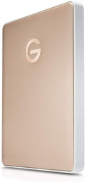 G-Technology 2TB G-DRIVE Mobile USB-C (USB 3.1) Portable External Hard Drive Gold - 0G10340
