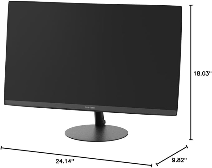 Samsung T550 Series 27-Inch FHD 1080p Computer Monitor 75Hz Curved Built-in Speakers HDMI Display Port FreeSync (LC27T550FDNXZA)
