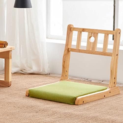 BTZHY Floor Chair Japanese Floor Chair Portable Folding Meditation Floor Chair Legless Lazy Chair Made of Solid Wood with Tatami Floor Chair with Backrest for Meditation
