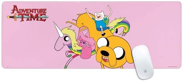 Skinit Large Gaming Mouse Pad - Officially Licensed Riding in a Unicorn Design with Stitched Edges Waterproof Non-Slip Rubber Base Desk Mat for Keyboard &amp Mouse 31.5 x 11.8 inches