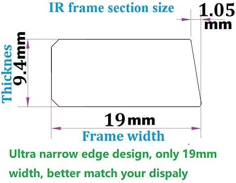 37 Inch Interactive 10 Points Infrared IR Touch Screen Overlay Frame Free Driver