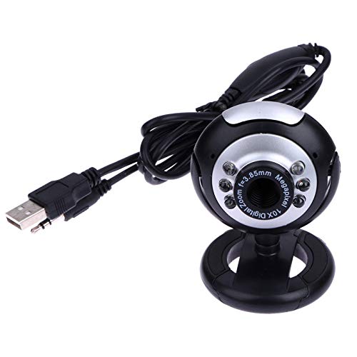 0.5 Mega Pixels 50M 6 LED USB Webcam Camera with Mic for PC Laptop Computer